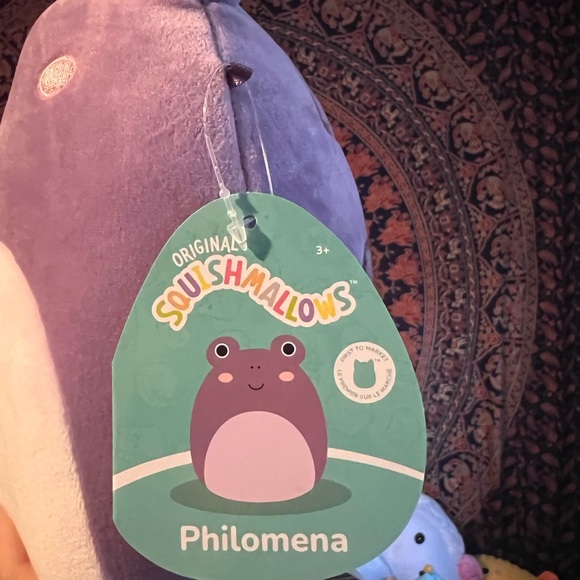 Philomena purple frog squishmallow 7” - Picture 2 of 3